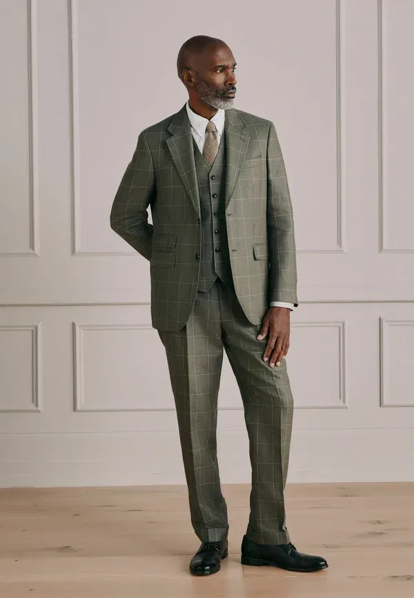 Пиджак Next Regular fit signature tailored fit moons british blazer, зеленый — фото 2