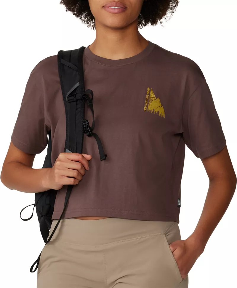 

Женская укороченная куртка с короткими рукавами Mountain Hardwear Jagged Peak, цвет Carob
