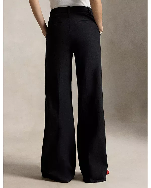 Эластичные брюки из хлопка Ralph Lauren, Black — фото 3