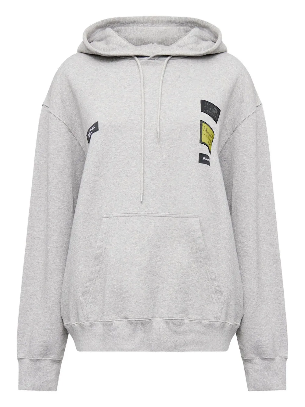 

Куртка с капюшоном и нашивкой Mm6 Maison Margiela, серый
