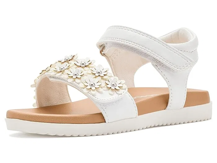 Туфли с цветочным аппликацией Neriah Nina Kids, White