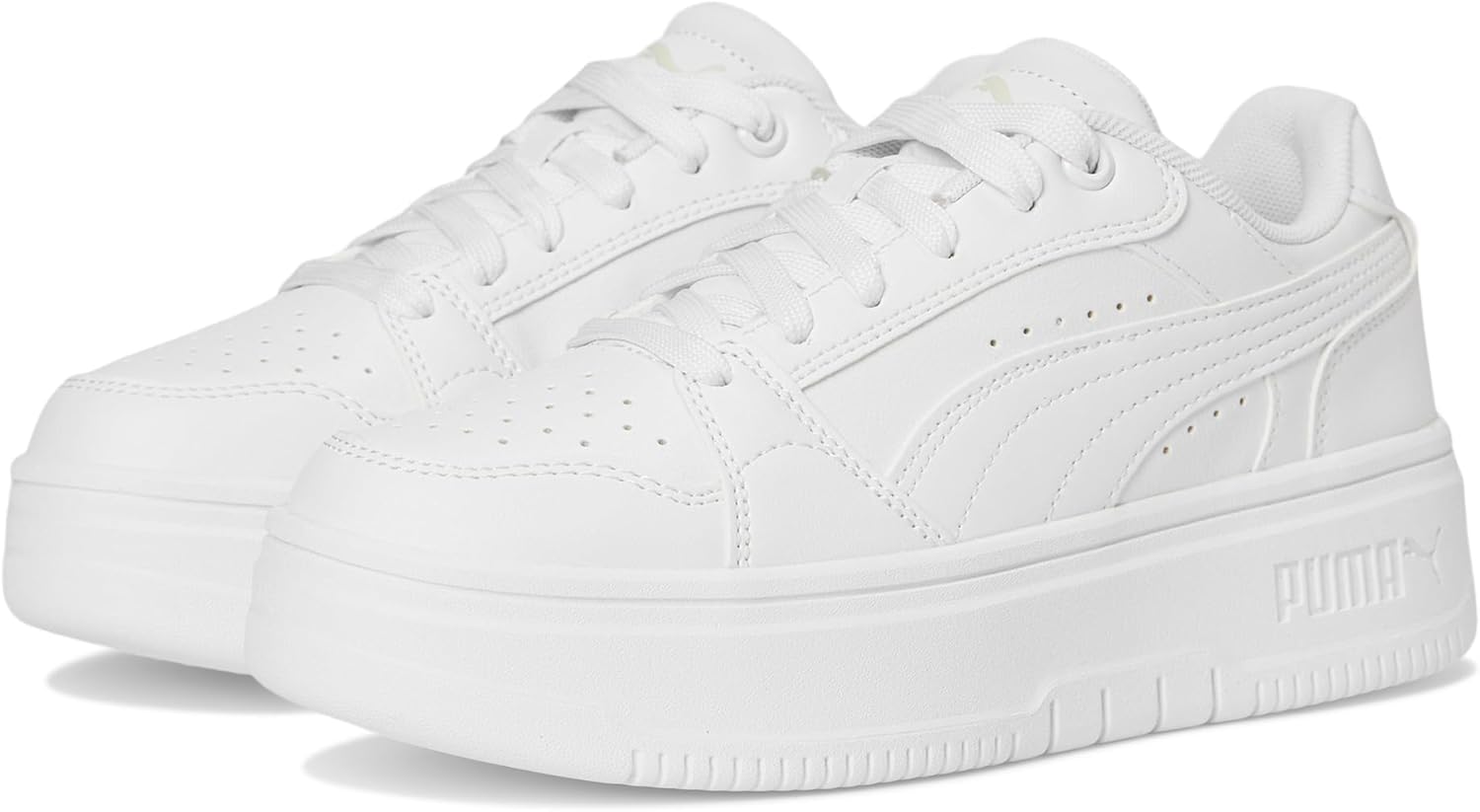 

Кроссовки Puma Unisex-Child Rebound Femme (для детей старшего возраста), белый/серый