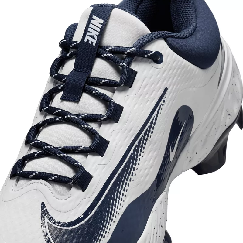 Мужские бейсбольные бутсы Nike Alpha Huarache Elite 4 MCS, цвет White/Midnight Navy — фото 4