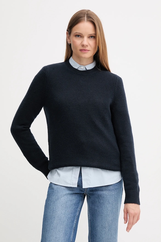 

Шерстяной свитер Barbour, темно-синий