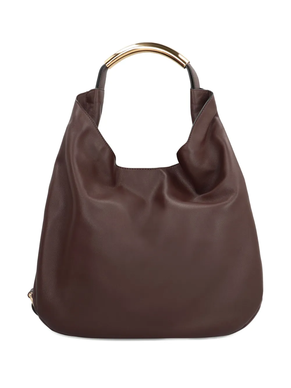 

Кожаная сумка-тоут с логотипом Moschino, коричневый