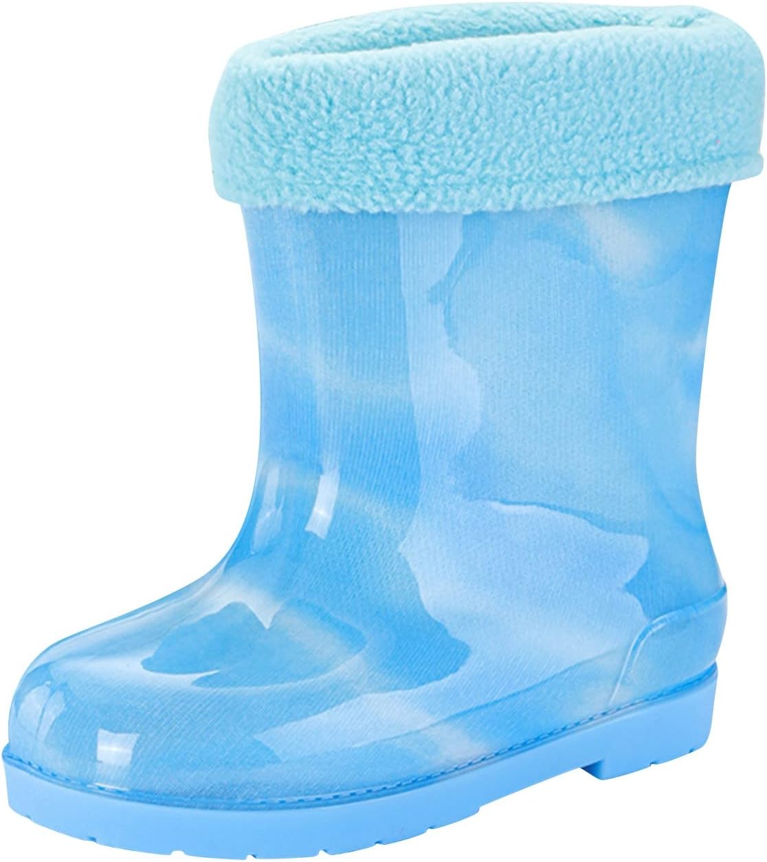 

Легкие водонепроницаемые резиновые сапоги для малышей с уютной подкладкой, сапоги для мальчиков и девочек, резиновые сапожки для мальчиков с бантиком Generic, G