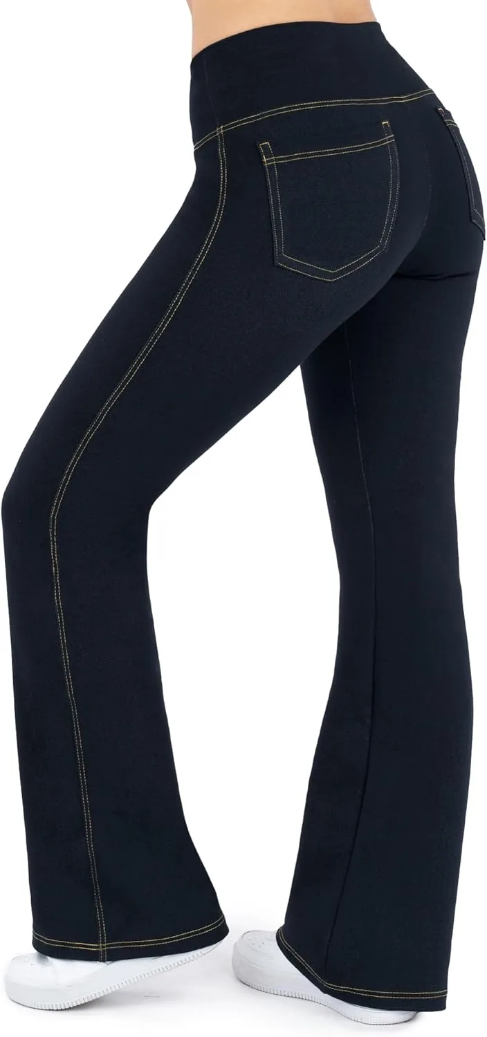 

Nirlon Crossover Bootcut Jeggings для женщин с эффектом стройнящего животика