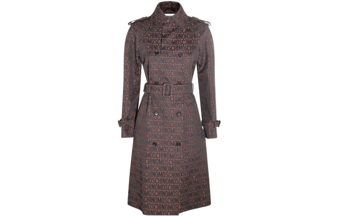 

MOSCHINO Женский тренч коричневого цвета