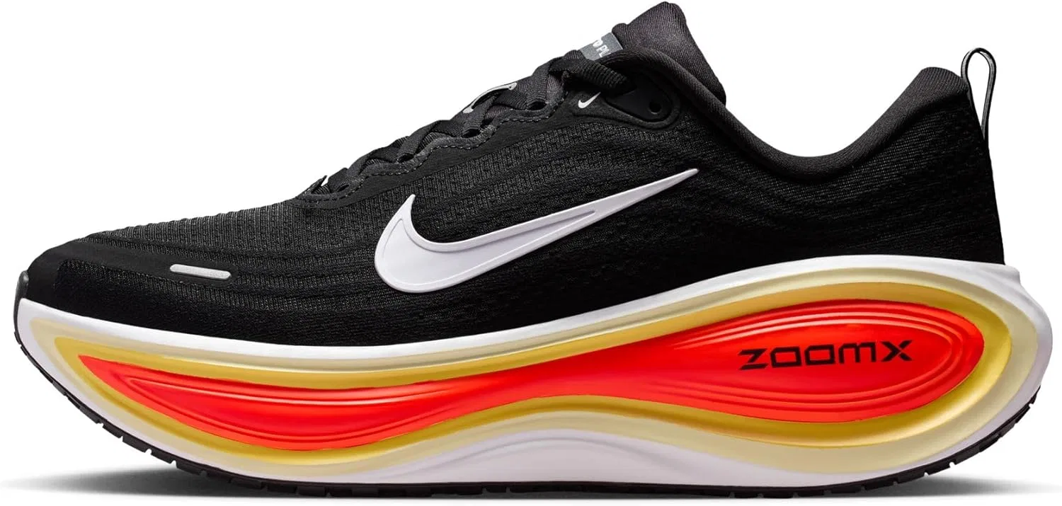 Мужские беговые кроссовки Nike Vomero Plus HV8150 для бега по шоссе, Black White Bright Crimson Sail