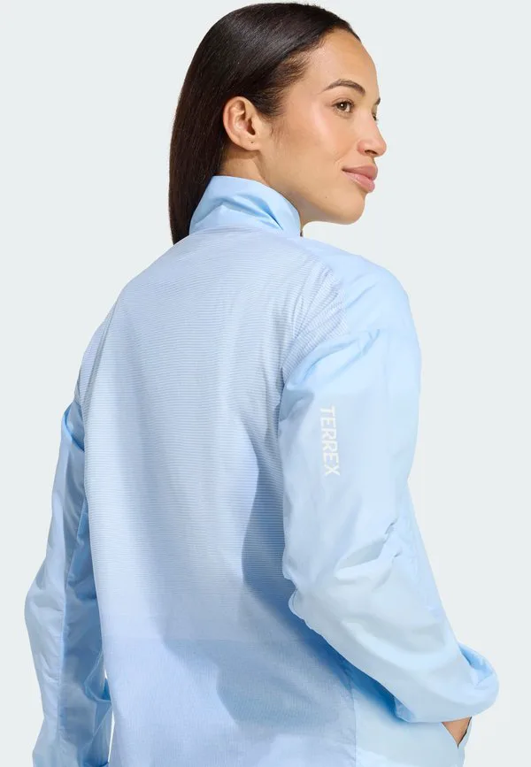 Куртка terrex multi clima365 windweave для активного отдыха Adidas Terrex, Ray Blue Crystal Sky Glow Blue — фото 3