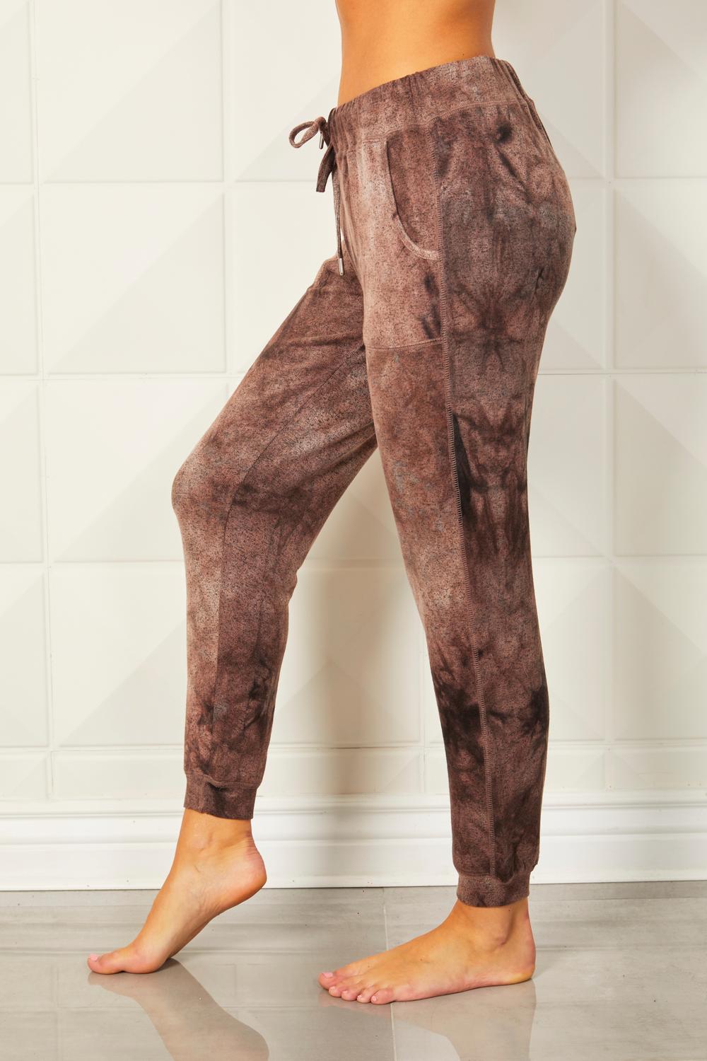 

Джоггеры Tie Dye из замши french kyss, цвет suede