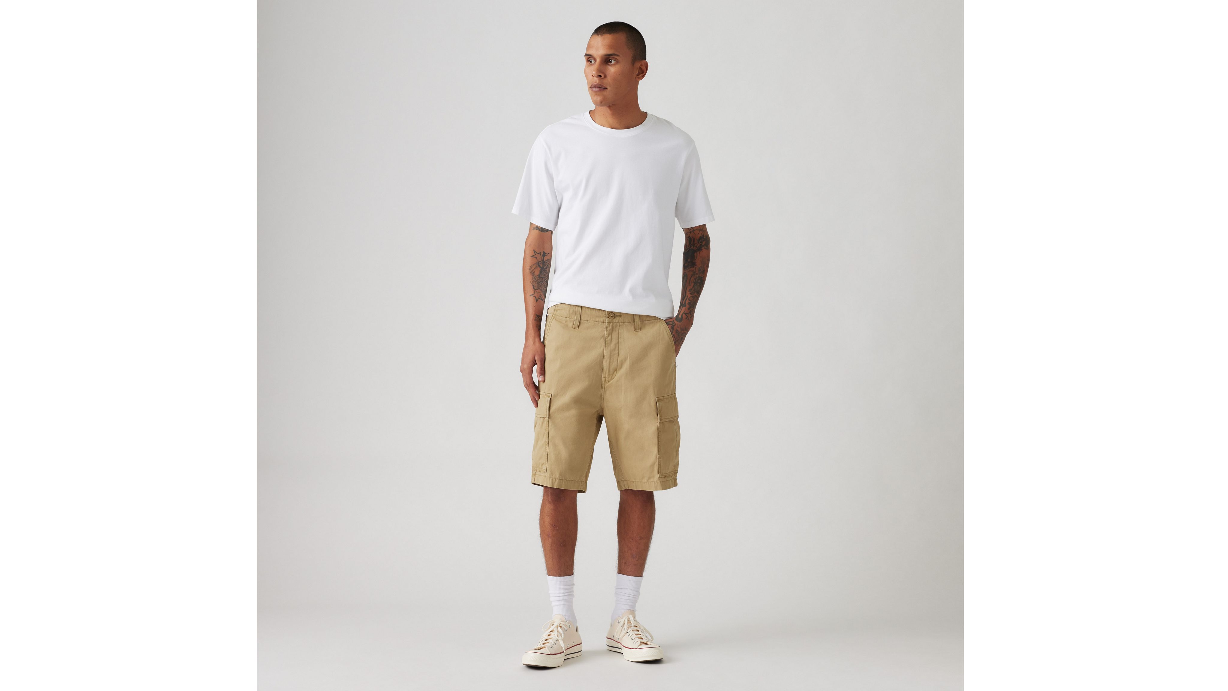 Легкие мужские шорты Carrier Cargo Levi's, цвет Harvest Gold - Tan — фото 2