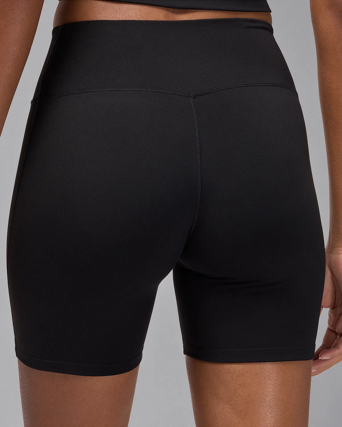 Женские шорты Jordan Sport Dri-FIT с высокой посадкой, 6", Black/White — фото 3