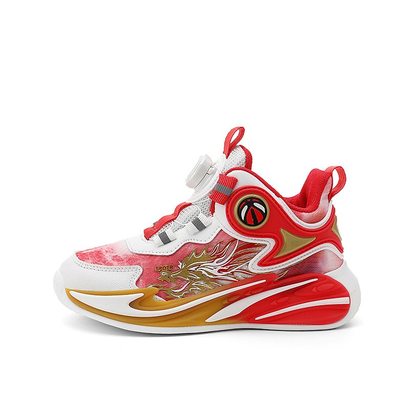 

Детские баскетбольные кроссовки для детей ADOONGA, белый/красный