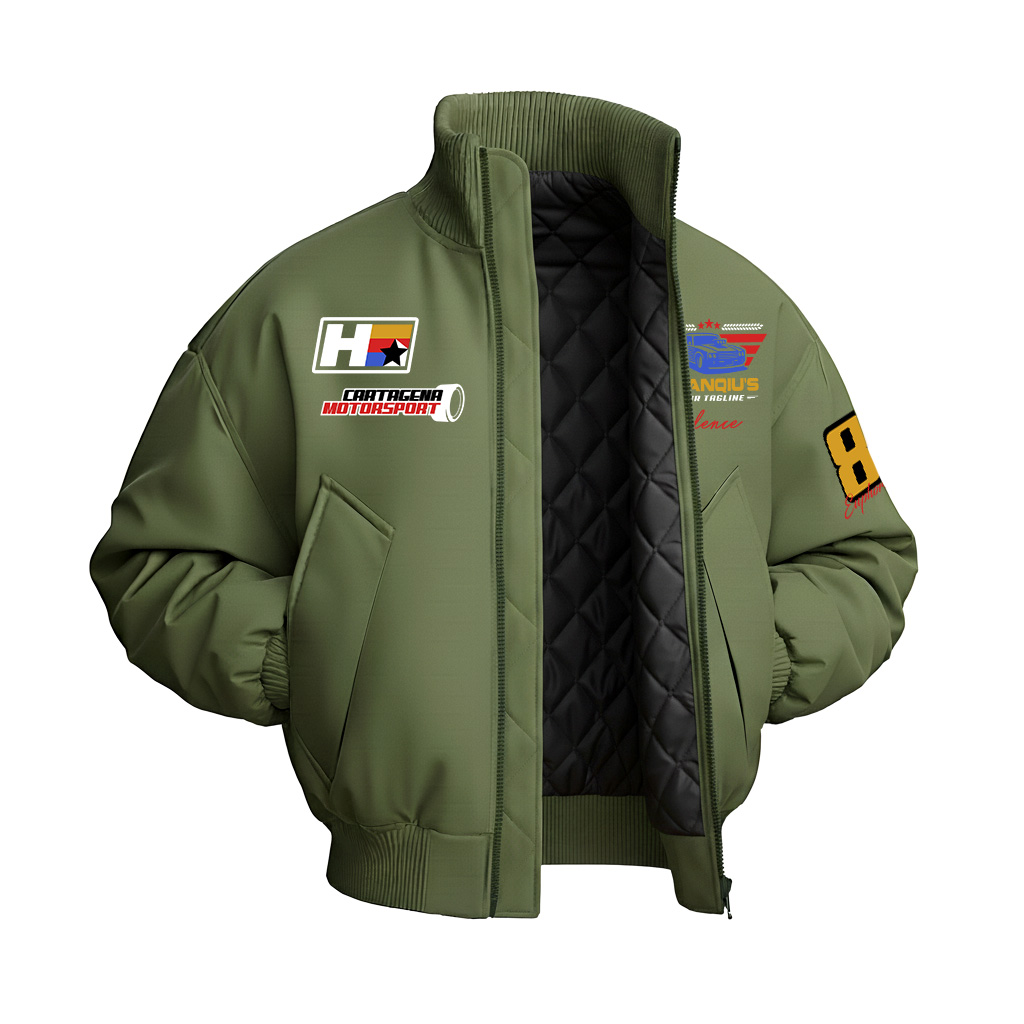 

Пуховик Unisex Stand Collar Thickened HUANQIU, зеленый[padded and thickened]