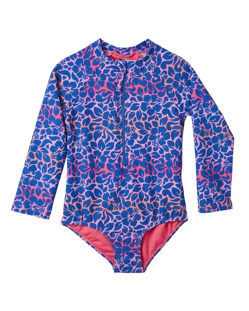 Рашгард Kensie Girl Ombre Floral, синий — фото 2