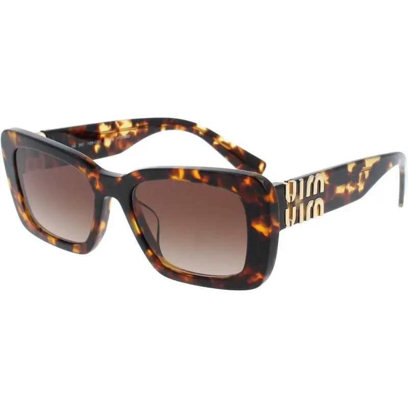 MIU MIU Прямоугольные солнцезащитные очки женские Brown — фото 3