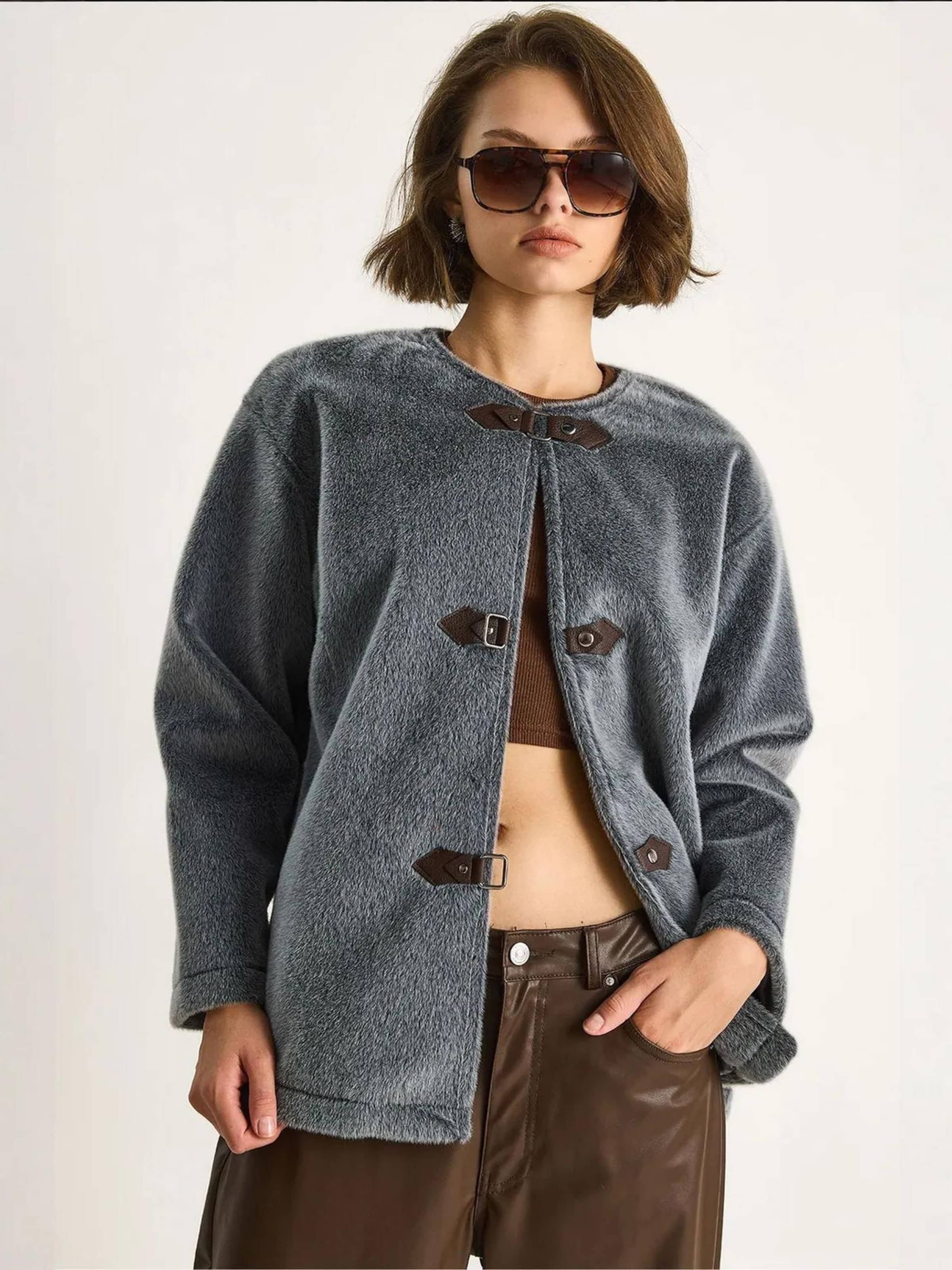 

Bianco Lucci Куртка для межсезонья в цвете антрацит