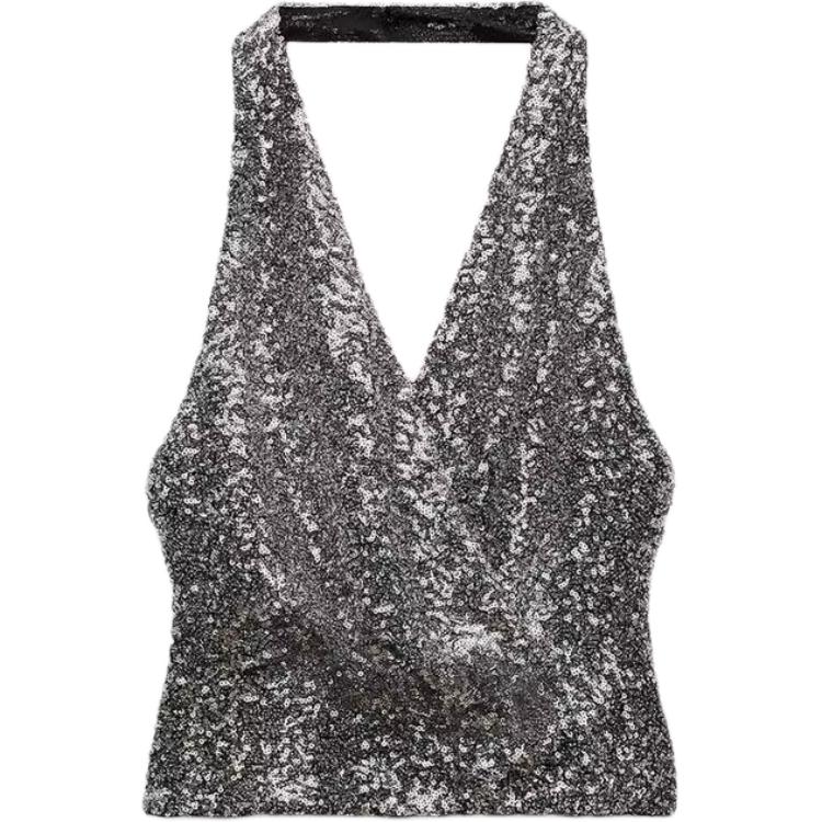 

Майка женская серебристые ZARA, Silver