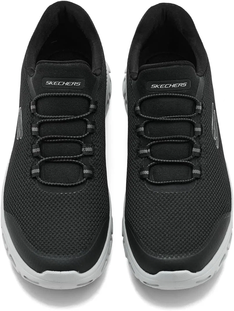 Кроссовки Skechers Men's Glide-Step Noltek, Black Grey — фото 2