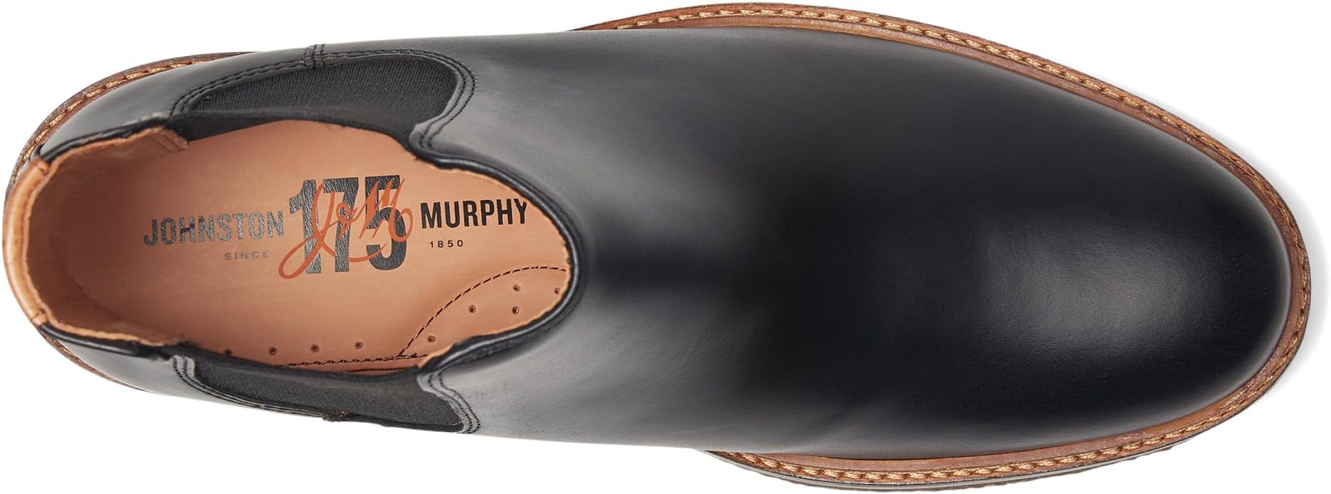Ботинки Johnston & Murphy Men's Calder 175th Chelsea Boots, Black Oiled American Full Grain — фото 2