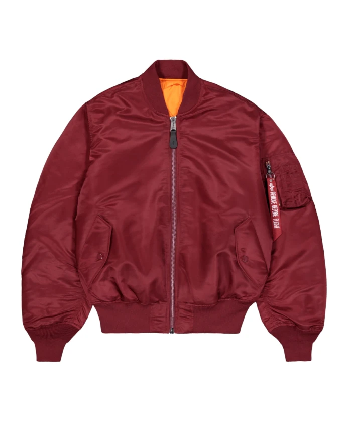 

Двусторонняя куртка-бомбер в стиле MA-1 Alpha Industries, красный