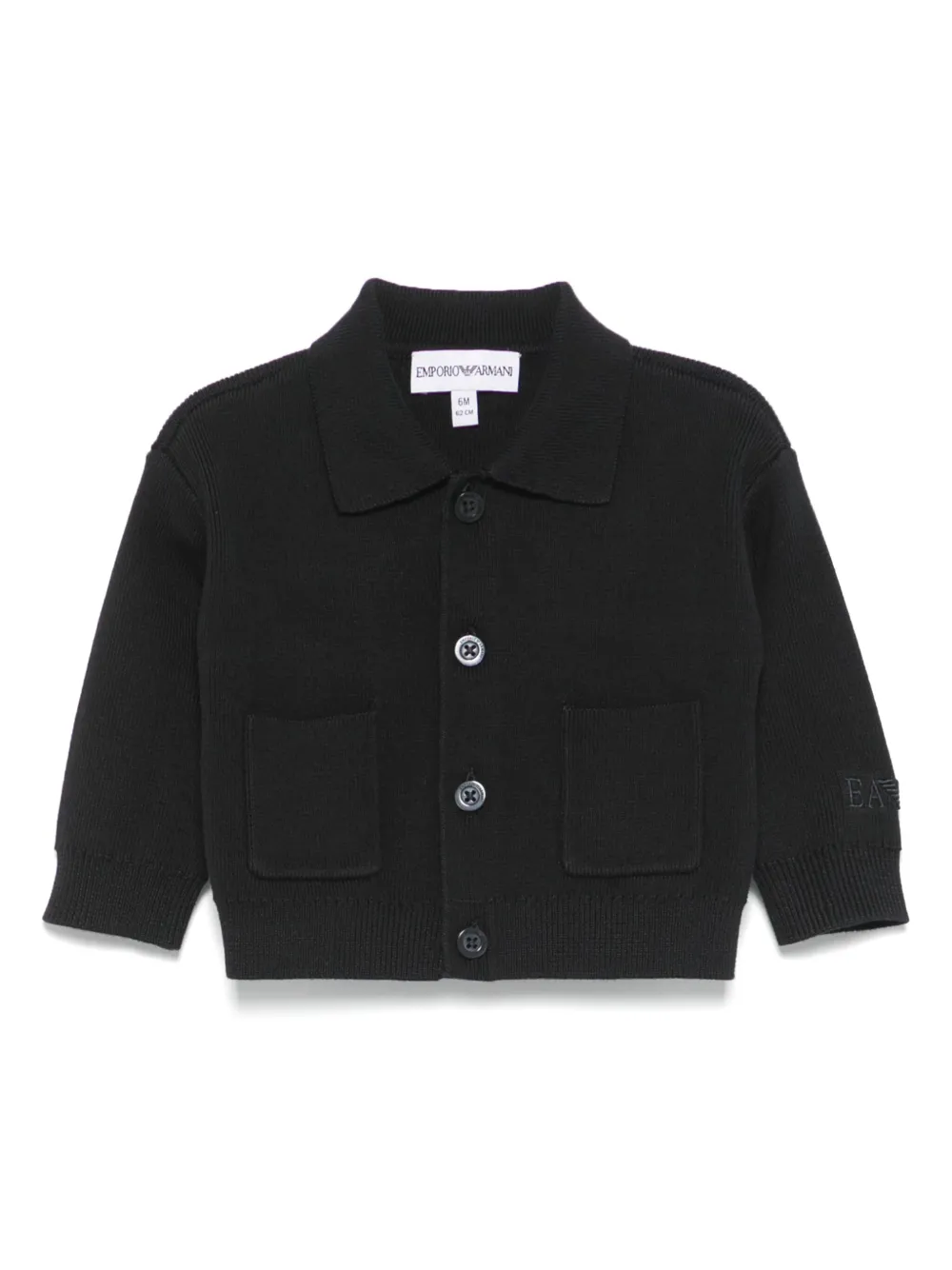 

Кардиган с вышитым логотипом Emporio Armani Kids, синий