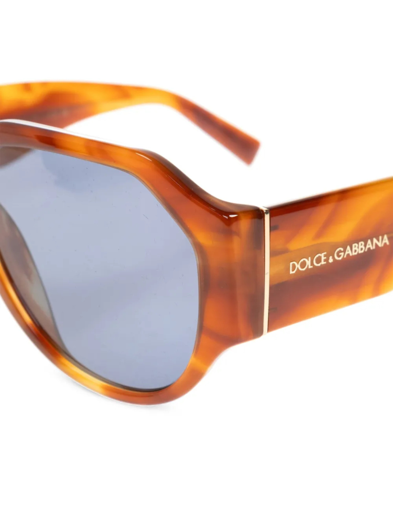 Солнцезащитные очки Lusso Sartoriale Dolce & Gabbana Eyewear, коричневый — фото 2