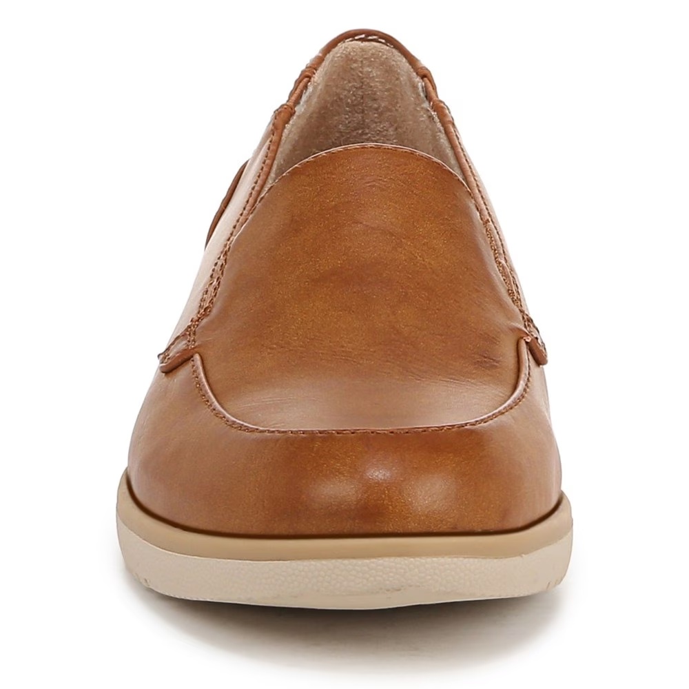 Туфли-лодочки с круглым носком Idea moc toe loafer Soul Naturalizer, gingerbread brown faux leather — фото 3