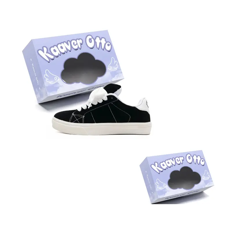 

KAAVER OTTO Унисекс скейтборд-кроссовки черно-белые, цвет White Black