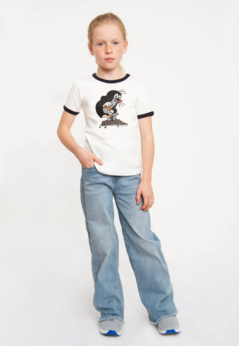 Logoshirt Футболка "Крот" с классным принтом, синий — фото 3