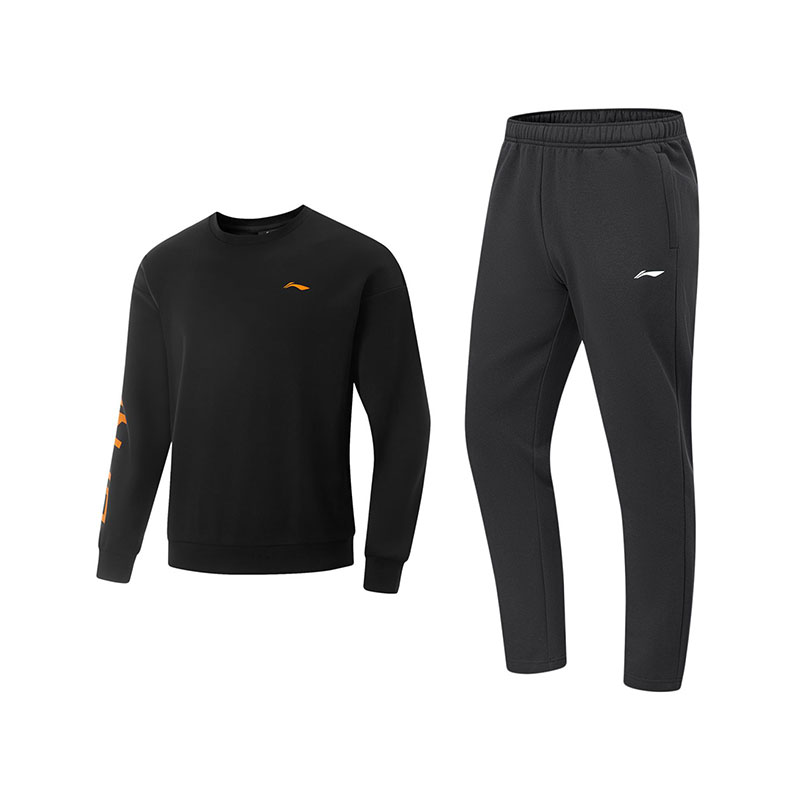 

Li Ning Casual Sportswear Мужской комплект из 2 предметов Li-Ning, черный top+черный pants