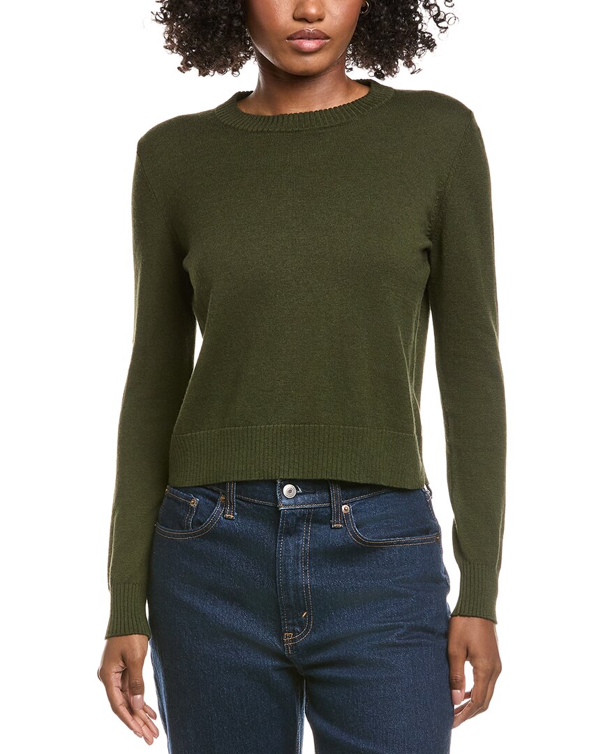 

Укороченный свитер Hannah Rose из кашемира с круглым вырезом Hannah Rose, зеленый