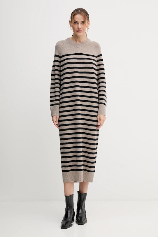 

Шерстяное платье Tommy Hilfiger, бежевый