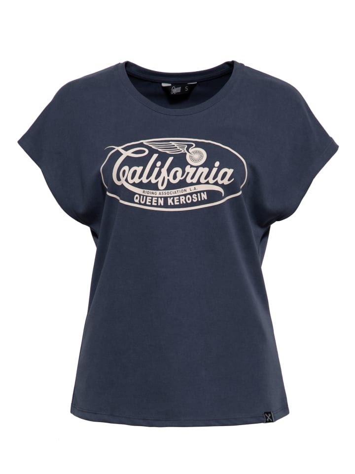 

Футболка Queen Kerosin California темно-синего цвета Queen Kerosin, Синий, Футболка Queen Kerosin California темно-синего цвета Queen Kerosin