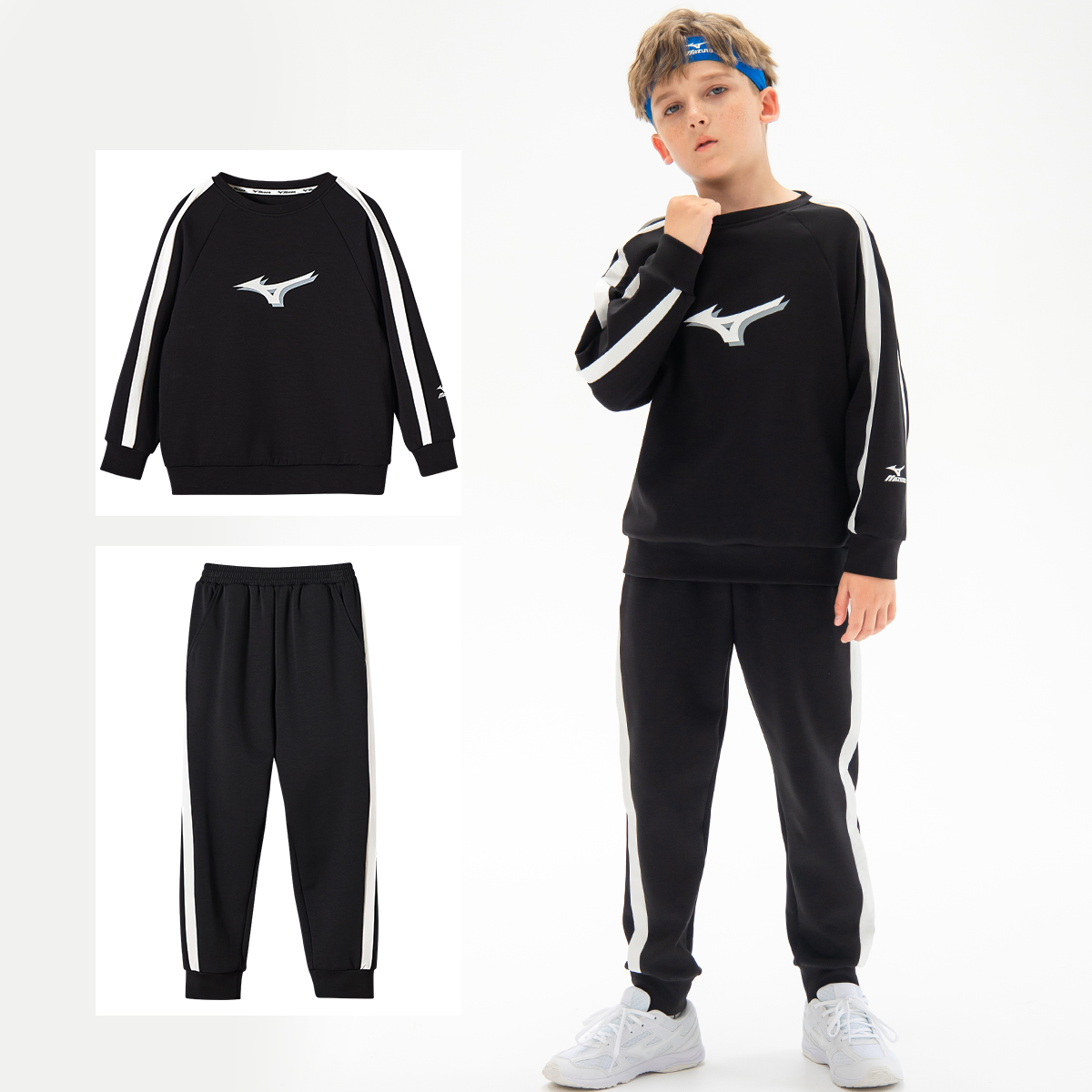 Детская повседневная спортивная одежда Mizuno, черный — фото 3