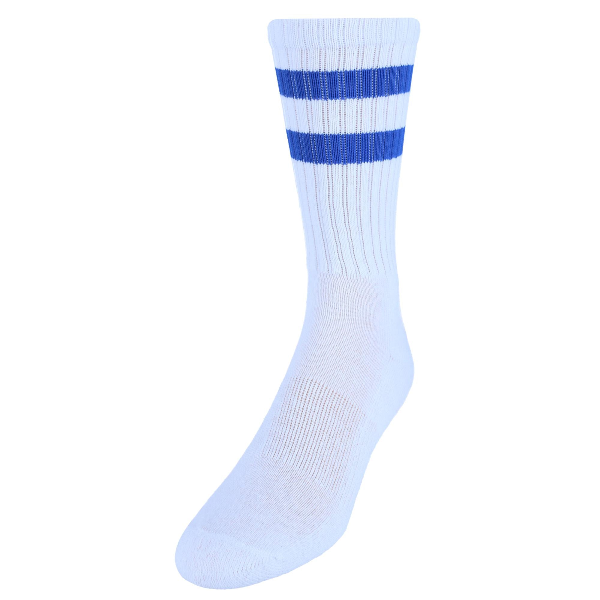 

Мужские носки в полоску (3 пары) CTM, цвет white with royal blue stripes