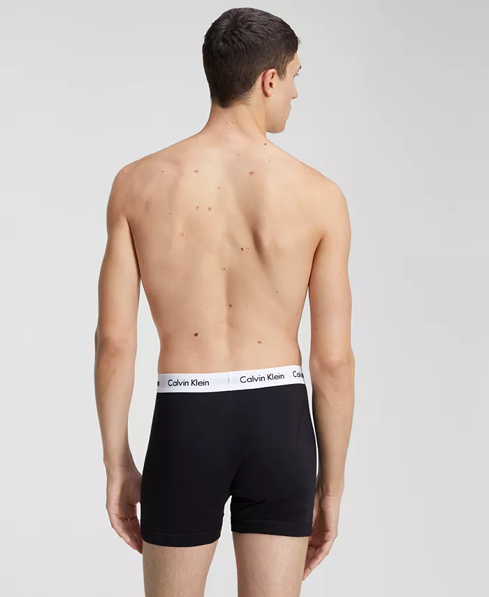 Мужские классические трусы-боксеры из хлопка, 5 штук Calvin Klein, мультиколор — фото 4