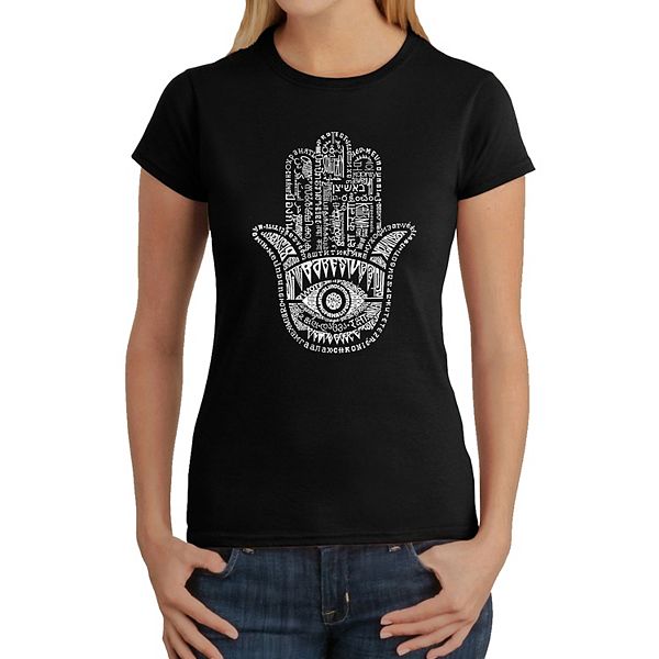 

Футболка Hamsa с женским принтом La Pop Art, Black