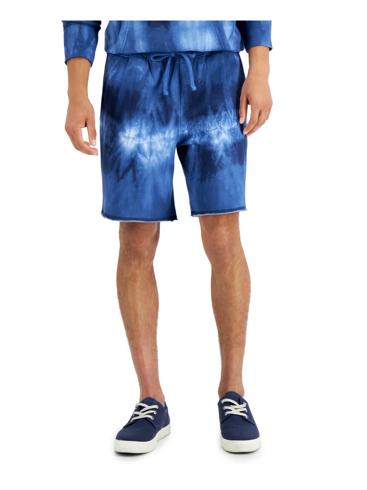 

Мужские флисовые шорты с принтом тай-дай Sun + Stone, цвет basic navy