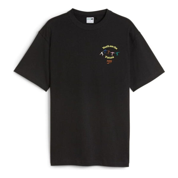 

Футболка downtown youth graphic t-shirt 'black' Puma, черный