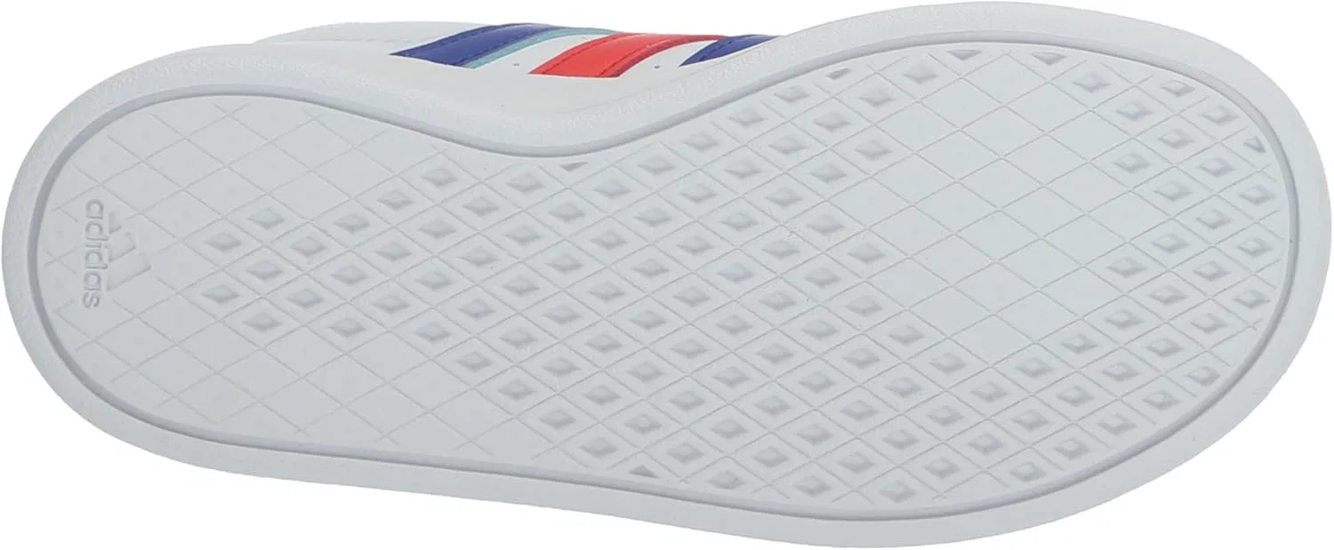 Кроссовки теннисные adidas Breaknet, белый/голубой/красный — фото 4