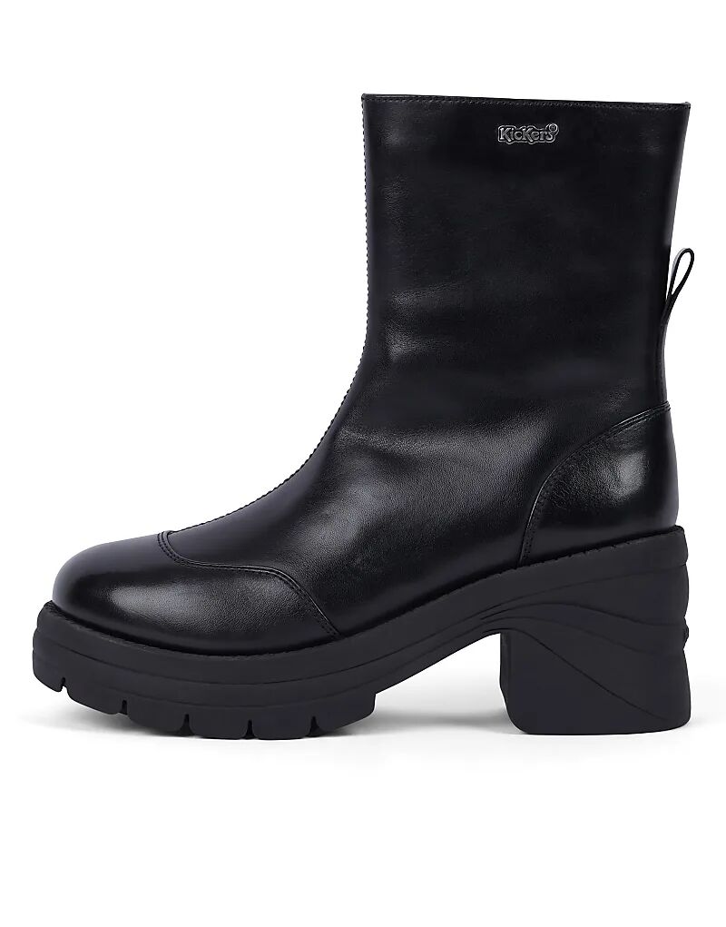 Ботинки Edie кожаные черные Kickers