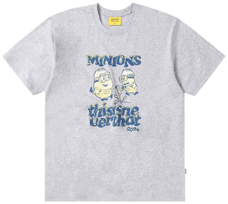

Футболка thisisneverthat Minions Tee 'Heather Grey', серый