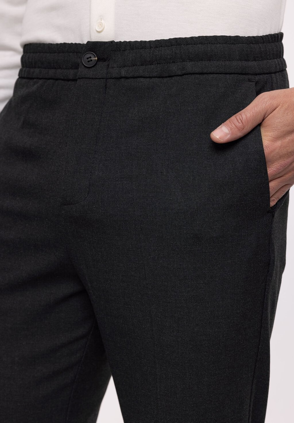 

Брюки Elastic Waist Belt Detailed Antioch, дымчатые