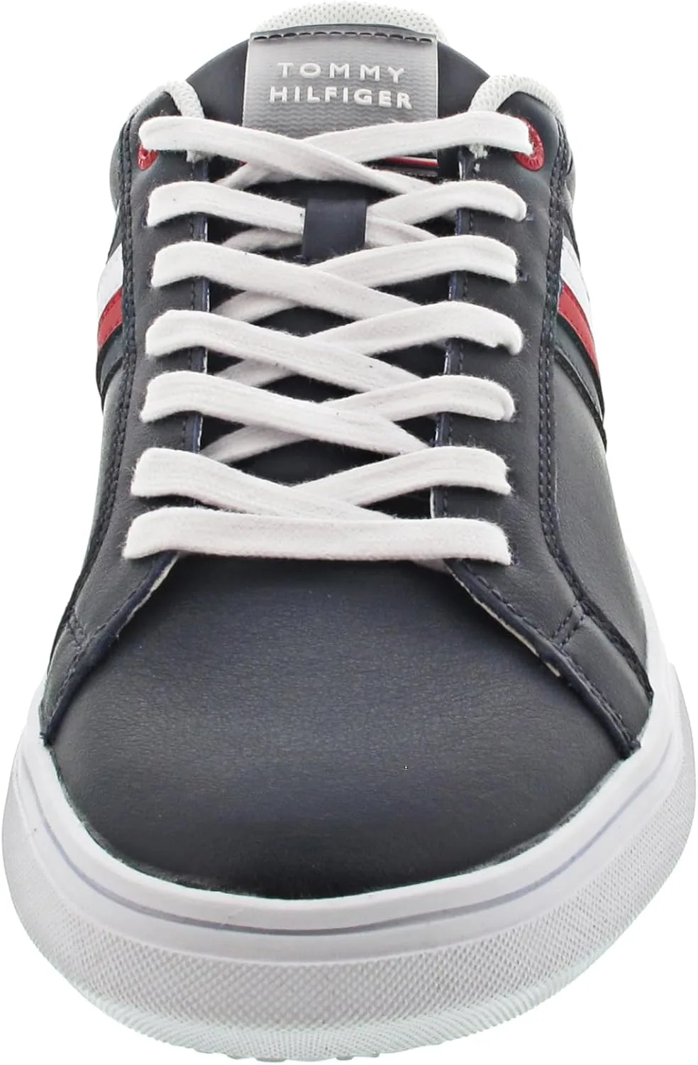 Мужские кожаные кроссовки Tommy Hilfiger Essential с чашеобразной подошвой, голубой — фото 4