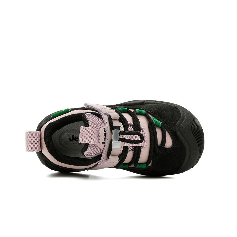 Jeep Беговые кроссовки Casual низкие для детей, Cushioning, Abrasion Resistant, Breathable, черные, розовые, зеленые — фото 4