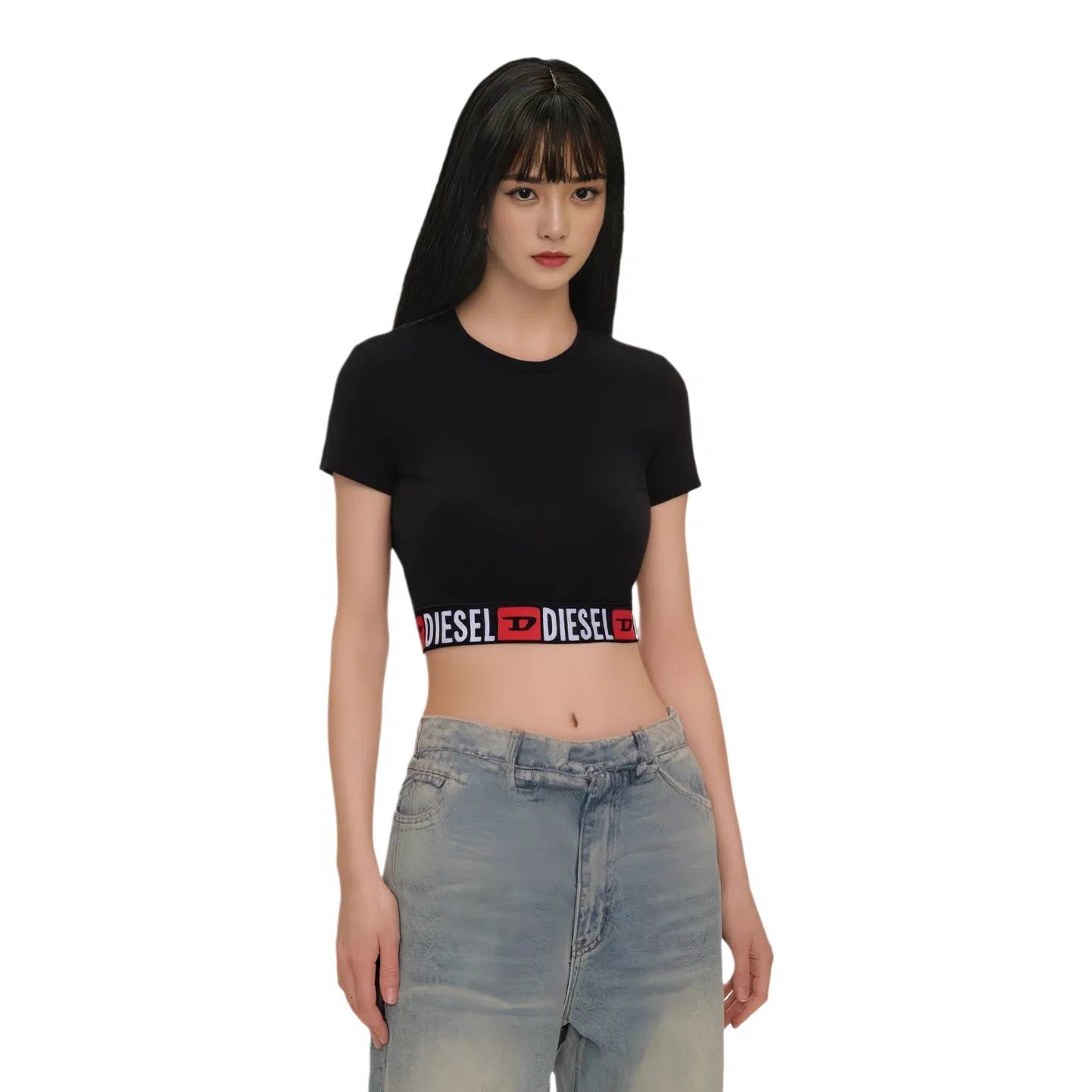 Топ Irma D Core Cropped DIESEL, Black — фото 2
