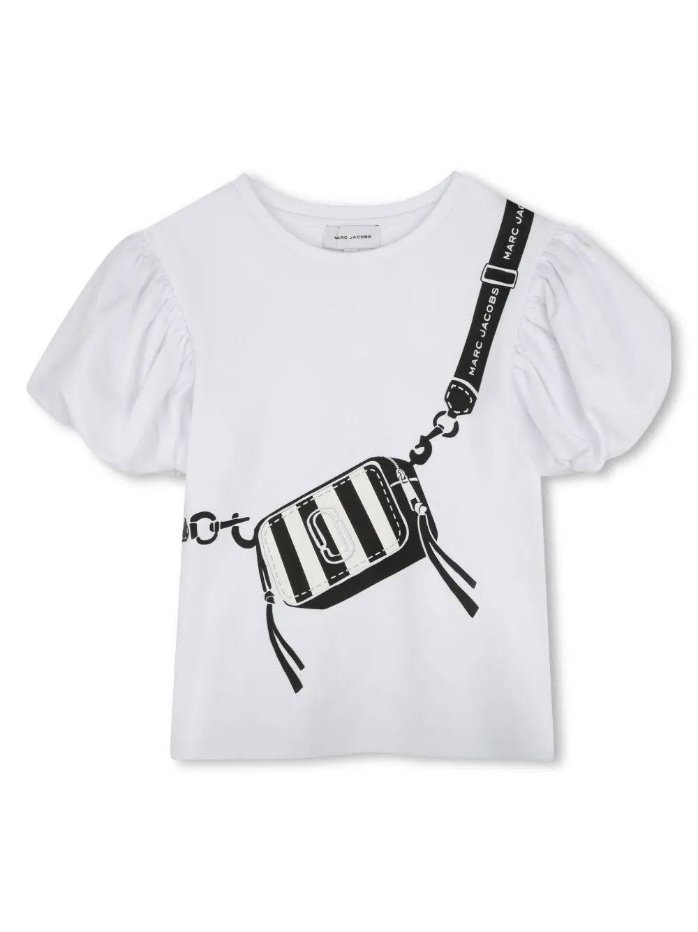 

Футболка с объемными рукавами Marc Jacobs Kids, белый
