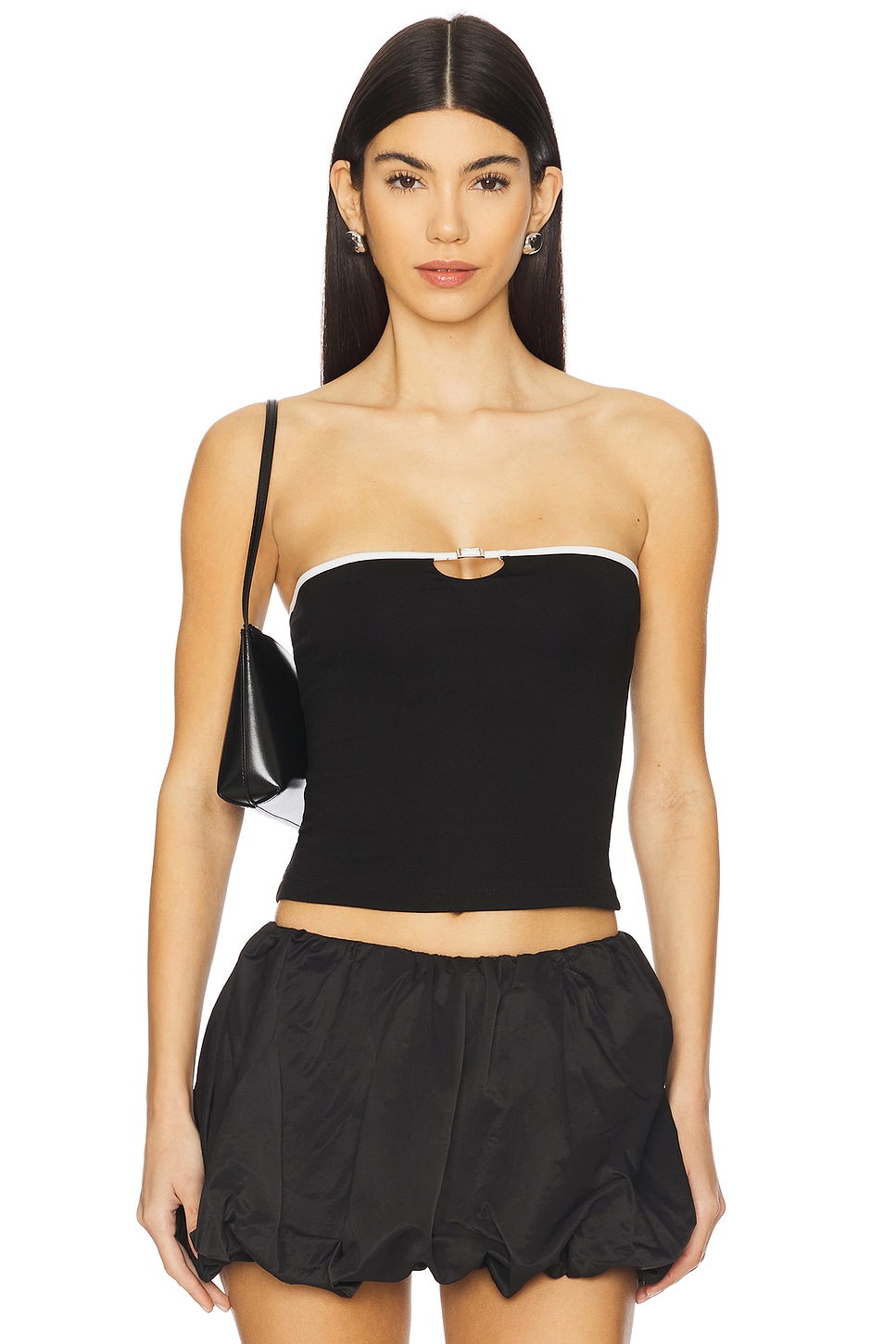 

Топ без бретелек Whitney Superdown, black